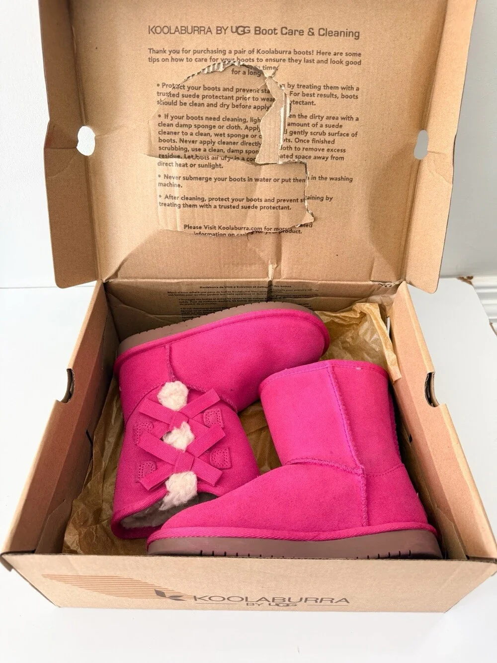 Koolaburra by UGG Victoria Short Boots girls sz toddler 11 pink new
